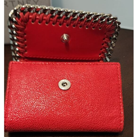 Stella McCartney Key Holder Eco Shaggy Deer w/Palladium Chain, Lipstick, NWT - Picture 6 of 12